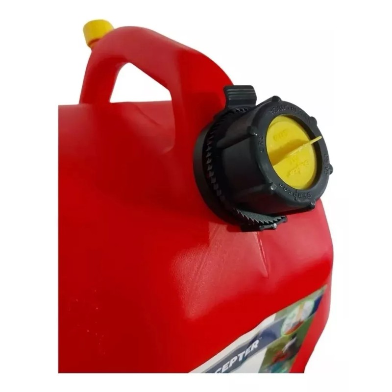 Scepter Tanque Bidón Gasolina 20ltrs Portátil Scepter Tapa Seguridad