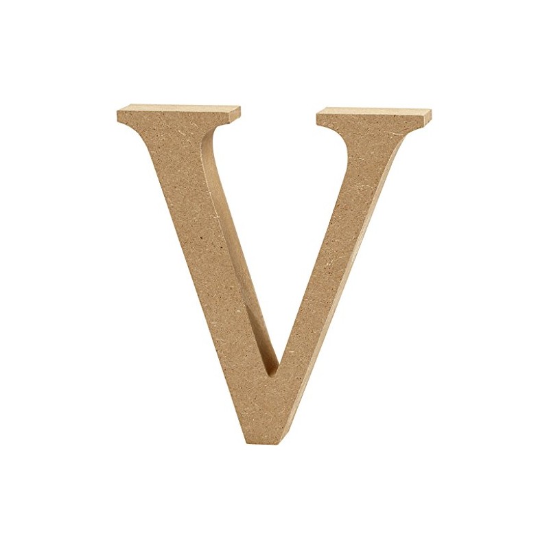 Letter, H: 8 cm, thickness 1,5 cm, MDF, V, 1pc