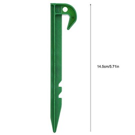 Wifehelper 10Pcs Ground Garden Weed Barrier Fabric Shading Net Stake Fixing Plastic Pegs for Securing Weed Fabric