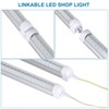 4-Pack 8ft LED Shop Light Fixture - 100W T8 Integrated