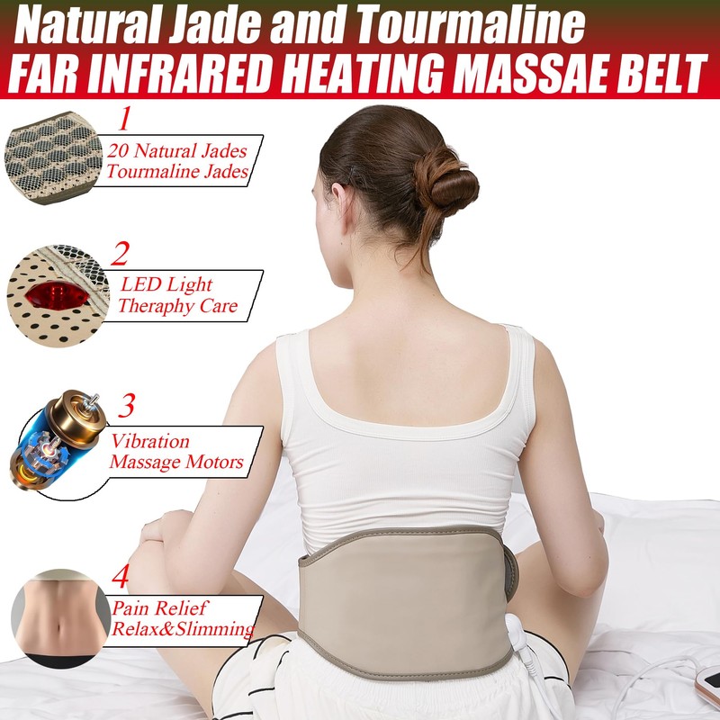 JKIUI Slimming Electric Belt Hot Compress Electrified Heating Massage Pads