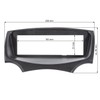 tomzz Audio 2415-050 Radio Faceplate Compatible with Ford KA RU8