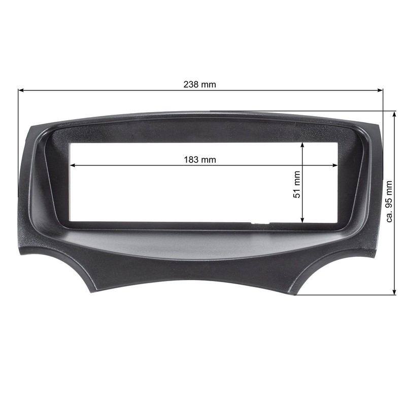 tomzz Audio 2415-050 Radio Faceplate Compatible with Ford KA RU8