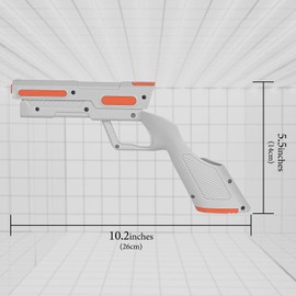 Geekria VR Game Gun Controller Cover Compatible with Meta Quest 3, Shooting Game Handle Accessories, Enhanced FPS Games Reality Holding Feels, Hard Shell Anti Slip Handle Attachments (1 Pair)