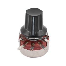 IIVVERR WTH118 Rotary Wirewound Potentiometer 10K Ohm Adjustable Resistance w Cap (Potenciómetro giratorio bobinado WTH118, resistencia ajustable de 10K ohmios con tapa