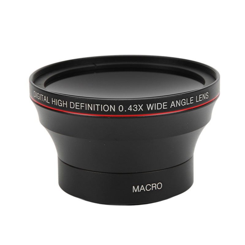 52mm 0.43X Wide Angle Lens Optical Glass Camera Lens with