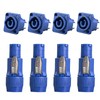 Yubunt 4 Sets 3-Pin Powercon Connector Compatible with Neutrik NAC3FCA