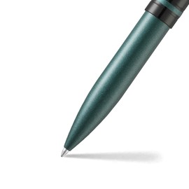 Sheaffer 9109 Icon Ballpoint Pen - Metallic Green with Glossy Black PVD Trim