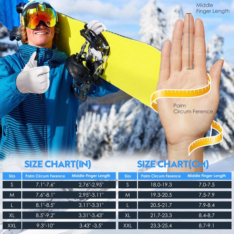 Bruvoalon Y322 Winter Gloves for Men & Women, -10℉ Touchscreen