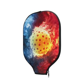 Tiasarato Pickleball Paddle Covers Only Funny Pickleball Print for Men Outdoor Training Gym Travel Pickleball Racket Sleeve Protect Your Paddle from Scratches