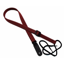 Legacystraps Maroon 3/4” wide ukulele strap with end tab and nylon tie