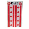 British American Novelties Canadian Flag Sticker 1 5/8" x 1