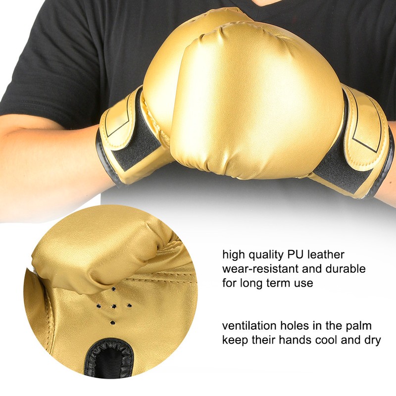 One Pair PU Leather Children Boxing Gloves Kids Sandbag Punching