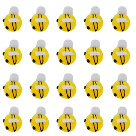 Luckious 20PCS Mini Wool Felt Bees Crafts Plush Bees Bulk Plush Toys Party Bag Fillers Decorations for Clothing Hats Bags Gifts Decorations