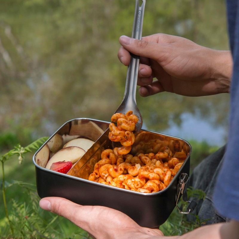 Lifeventure Titanium Long Handled Spork – Ultra Lightweight Extra-Long Spoon