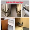 90 Degree Soft Close Cabinet Hinges, Detachable Blind Corner Kitchen