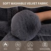 MDSASFD Faux Fur Couch Cover, Soft Warm Plush Sofa Couch