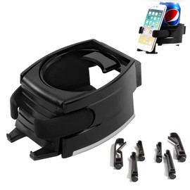 Handyhalterung Auto Universal Auto Getränkehalter Lüftung 2 in 1 Handyhalterung Halterung für alle Phones Trinkflasche Flaschen Kaffee Flaschen Dosen