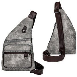 OAYAO Wander Plus Anti Theft Travel Bag For Women, Side Bag Crossbody Sling Backpack Shoulder Bags For Women Men Waterproof Theft Proof Crossbody Bag, Gray