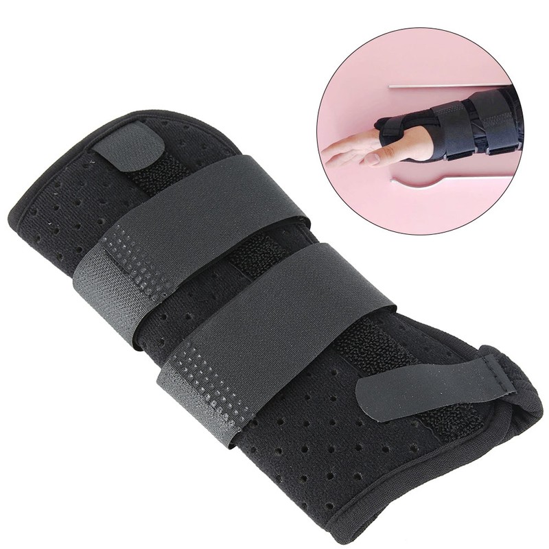 Aluminum Splint Carpal Tunnel Wrist Brace Protective Support Breathable Sprain