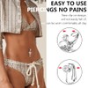 AVYRING 3 Pcs Silver Fake Belly Button Rings Clip On,
