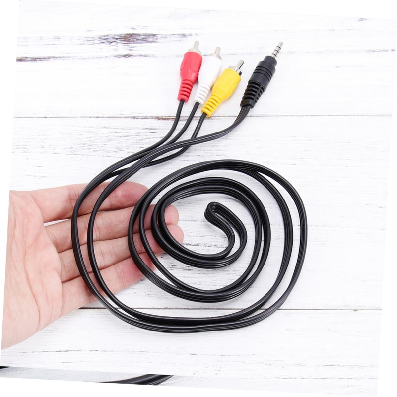 MERRYHAPY Stereo to 3 Audio Adapter Cable 3.5mm Av Cable