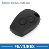 A ABSOPRO 2 Buttons Key Shell Case Keyless Entry Remote
