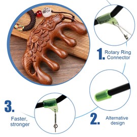 Fishing Anti-Tangle Boom Sleeves Set, 20 Pieces Fishing Anti-Tangle Boom Sleeves Set, Fishing Anti Tangle Boom Set with Swivel, Bent, Reusable Fishing Accessories, Feeders Tubes for Carp Fishing