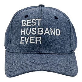 Best Husband Ever Hat Funny Sarcastic Graphic Novelty Baseball Cap Funny Hats Dad Joke Cool Sarcastic Novelty Caps for Men Blue - Standard