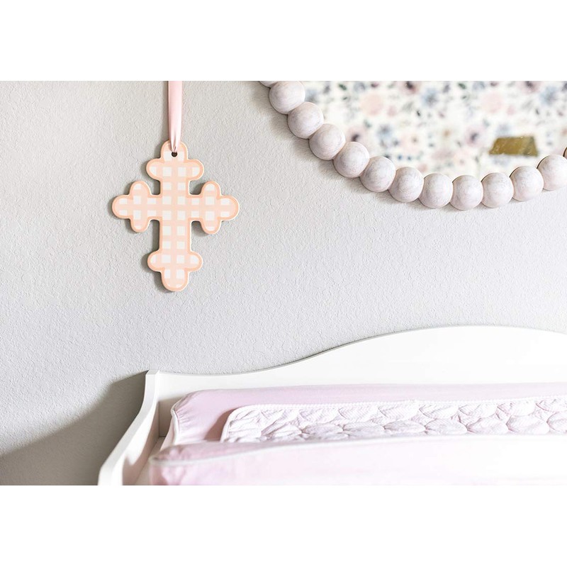 Coton Colors Gingham 10" Cross (Pink)
