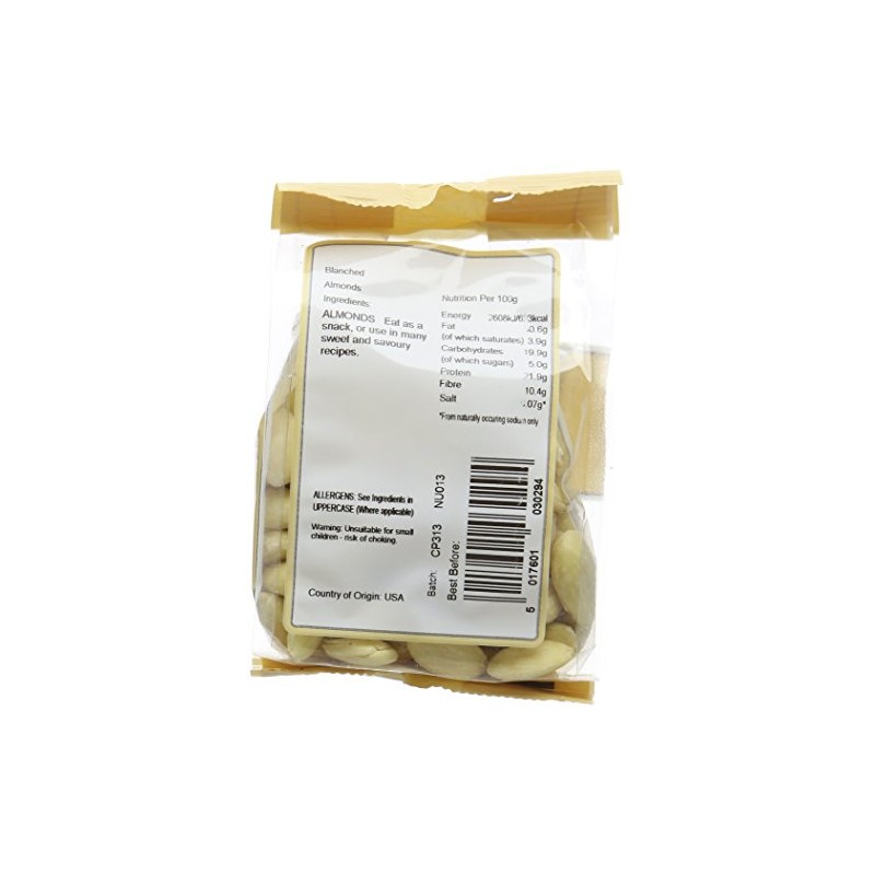 Suma Blanched Almonds 125 g (Pack of 6)