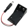 E-outstanding 9V Battery Holder 2PCS Black 6F22 9V Battery Storage