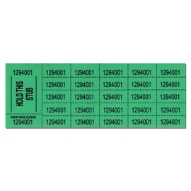 Auction Tickets - 500 Sheets (Green)