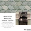 Tenedos Ming Green Greyish Petal Marble Polished Floor Wall Tile