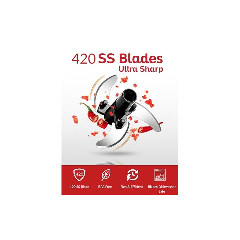 Picador manual de 400 ml – Picador de verduras de