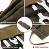 Small Tool Pouch, Heavy Duty 16oz Waxed Canvas Tool Roll