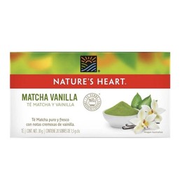 Nature’s Heart Te Matcha y Vainilla natural 20 tea bags