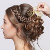 12 Stück Haarnadel,French Hair Pin,U-förmige Haarnadeln aus Metall,Styling-ZubehöR,Geeignet für Abschlussfeiern,Zeremonien,Exquisite