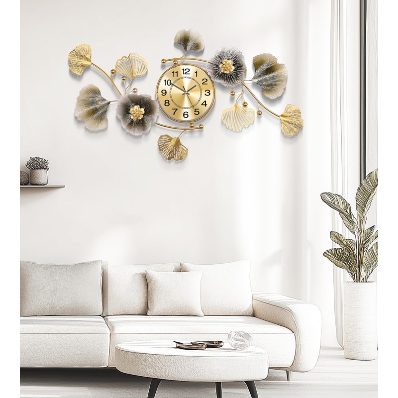 Axioglo Wall Clocks for Living Room Decor,Large Wall Clock,3D Creative