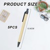 Nurhore 5 Pcs Funeral Pens for Condolence Book, Remembrance Retractable