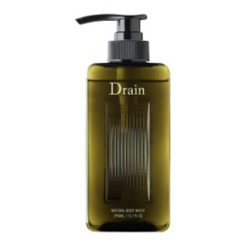 Drain Natural Body Wash, 100% Naturally Derived Cleaning Ingredients, Moisturizing, Green Floral Scent, Compact Body 390