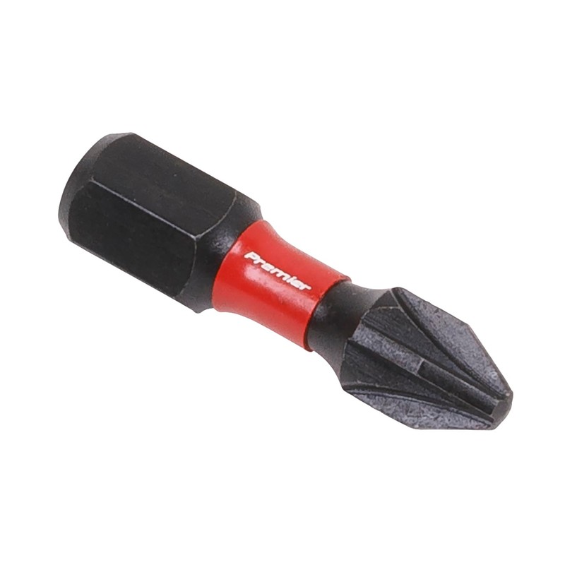 Sealey 3pc 25mm Pozi #2 Impact Power Tool Bit Set