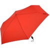 miniMAX® Faltbarer Regenschirm flach winddicht Rot Medium Regenschirm Faltschirm, Rot,