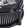 Motorcycle Air Cleaner Skull Style Air Filter Intake Kit Fit