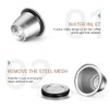 Refillable Coffee Capsules Stainless Steel Reusable Nespresso Pods Compatible with