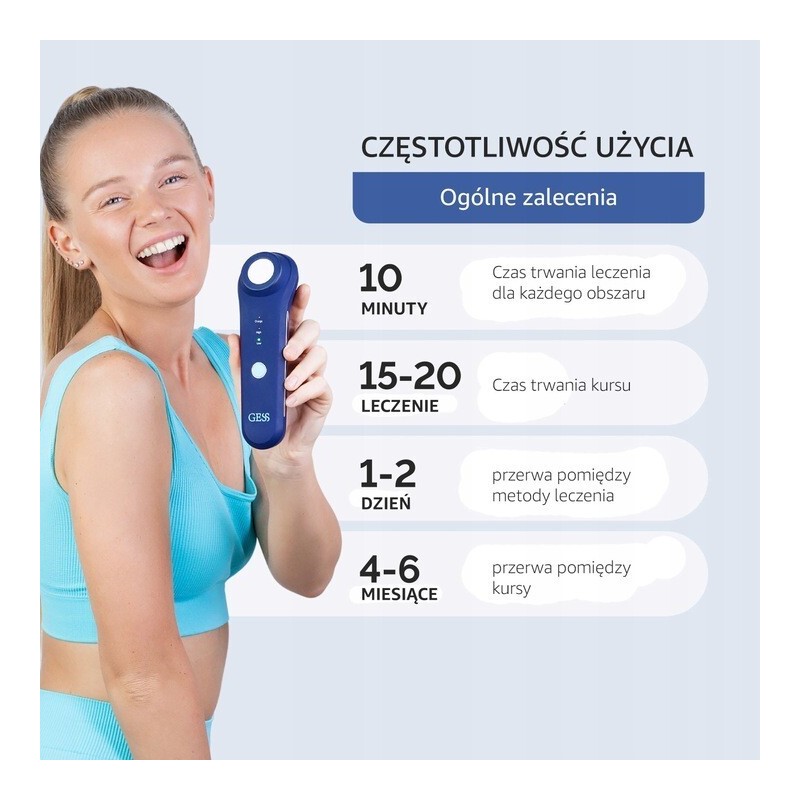 GESS Plasma Energy Cold Plasma Massager with Ceramic Plate, Skin