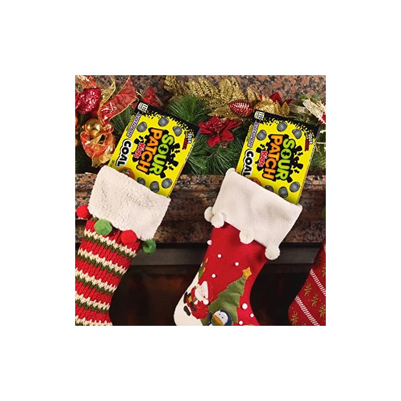 SOUR PATCH KIDS Coal Black Raspberry Holiday Candy 3.1 oz
