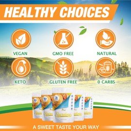 Allulose – Sucralose Blend All Purpose Sweetener Multi-Pack-3: 1X, 2X, and 4X RSS (Relative Sugar Sweetness); Total Servings 795; Zero Calorie Sweetener, Sugar-Free Substitute for Baking, Smoothies, Coffee; Low Carb Keto Diet Friendly Food | Pack of 3, 1