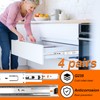 10 inch Drawer Slides 4 Pairs (8pcs) 3 fold Full