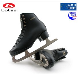 Botas - Model: Robin/Made in Europe (Czech Republic) / Comfortable Figure Ice Skates for Men, Boys/Color: Black, Size: Adult 4.5